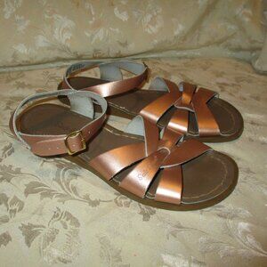 Salt Water Sandals Bronze Rose Gold size 7 W9